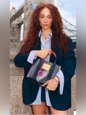 Kurt Geiger Glitter Transparent Structured Tote Crossbody Bag BNWT